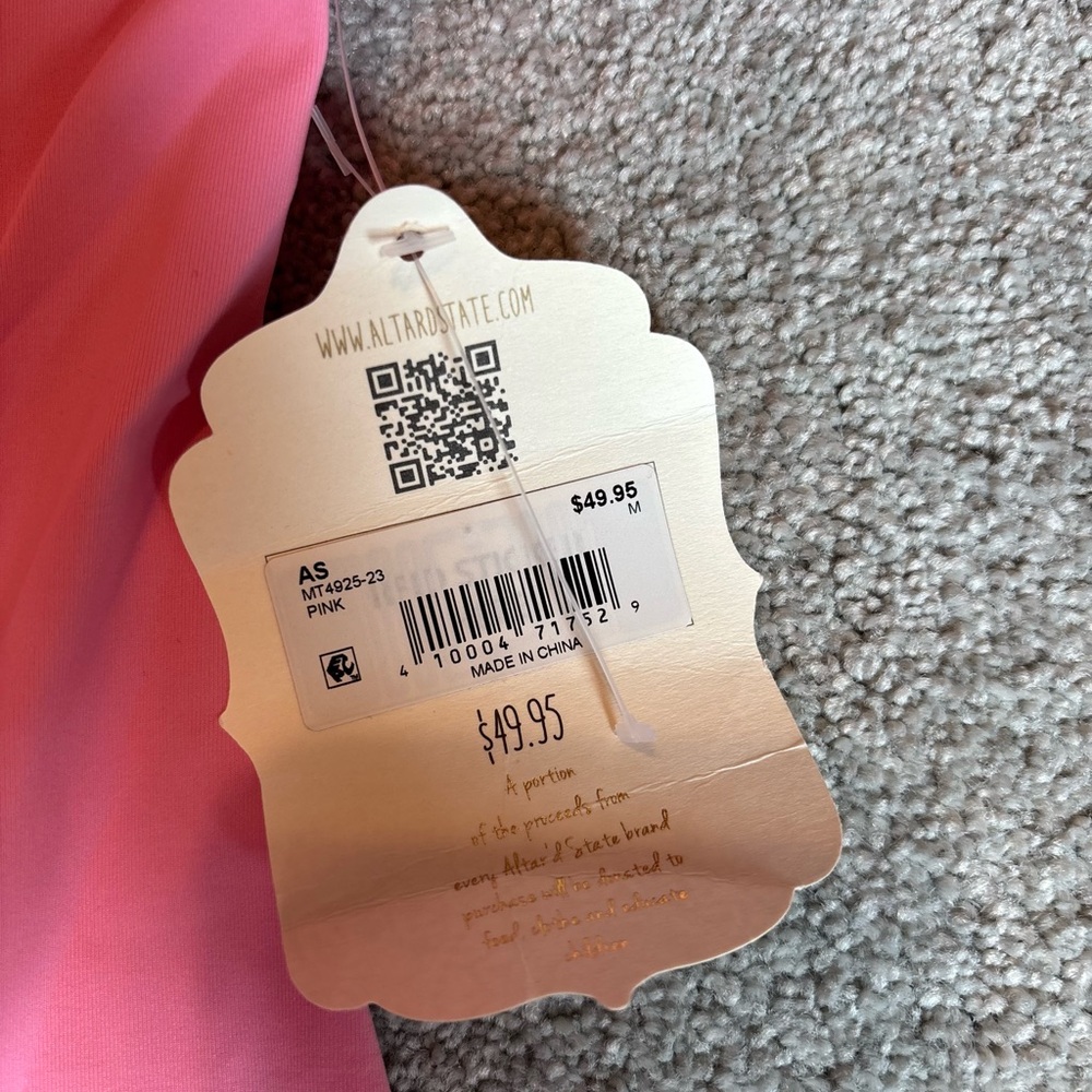 Altar'd State Pink Off-Shoulder Ruffled Bodysuit - Picture 4 of 4